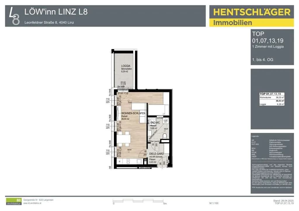 1-Zimmer-Wohnung kaufen in Linz – 36,03 m², € 269.000 – Bild 6 von 6