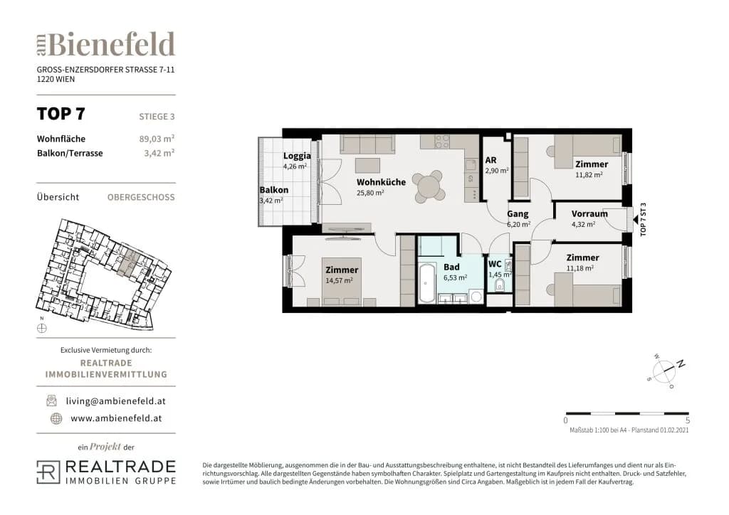 4-Zimmer-Wohnung kaufen in Wien – 84,77 m², € 539.000 – Bild 11 von 11