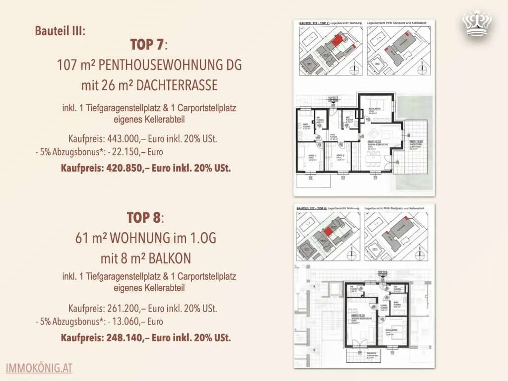Wohnung kaufen in Amstetten – 106,2 m², € 396.910 – Bild 20 von 23