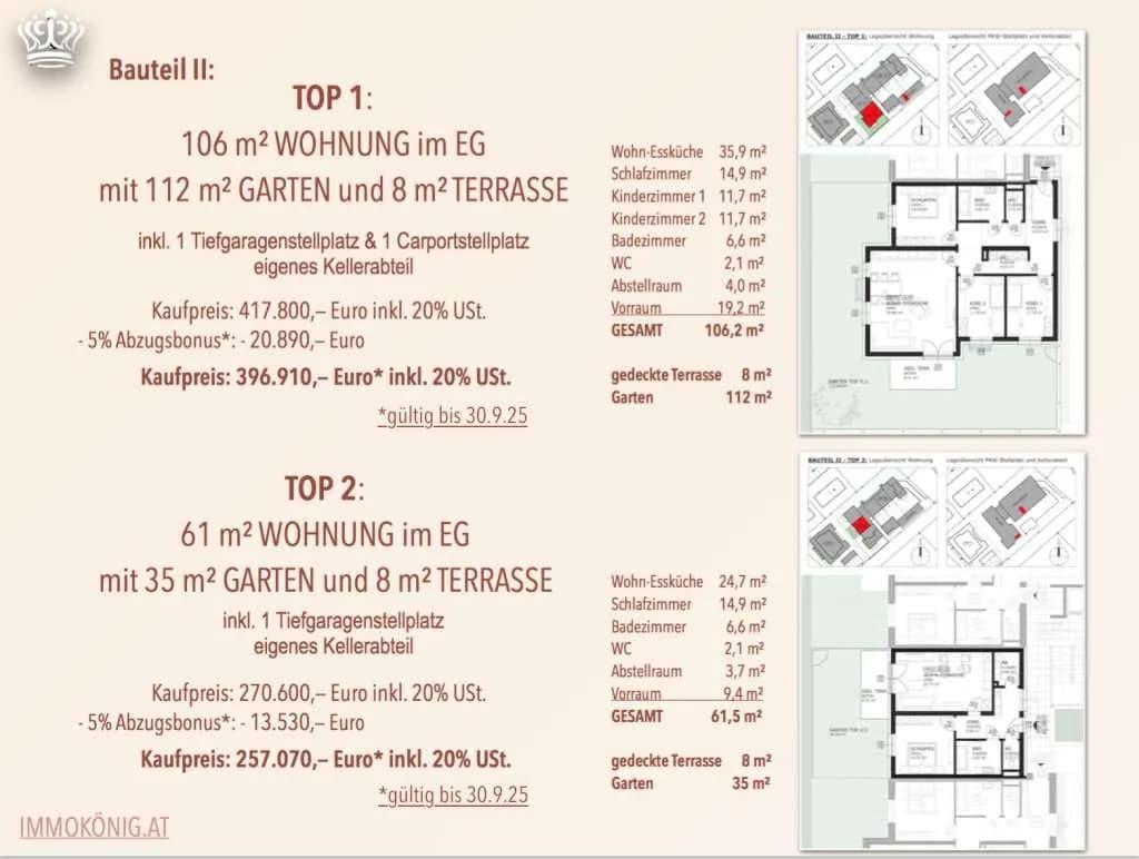 Wohnung kaufen in Amstetten – 61,5 m², € 258.495 – Bild 14 von 24