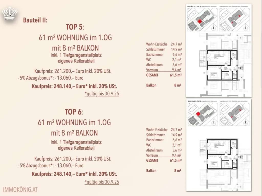 Wohnung kaufen in Amstetten – 61,5 m², € 258.495 – Bild 16 von 24