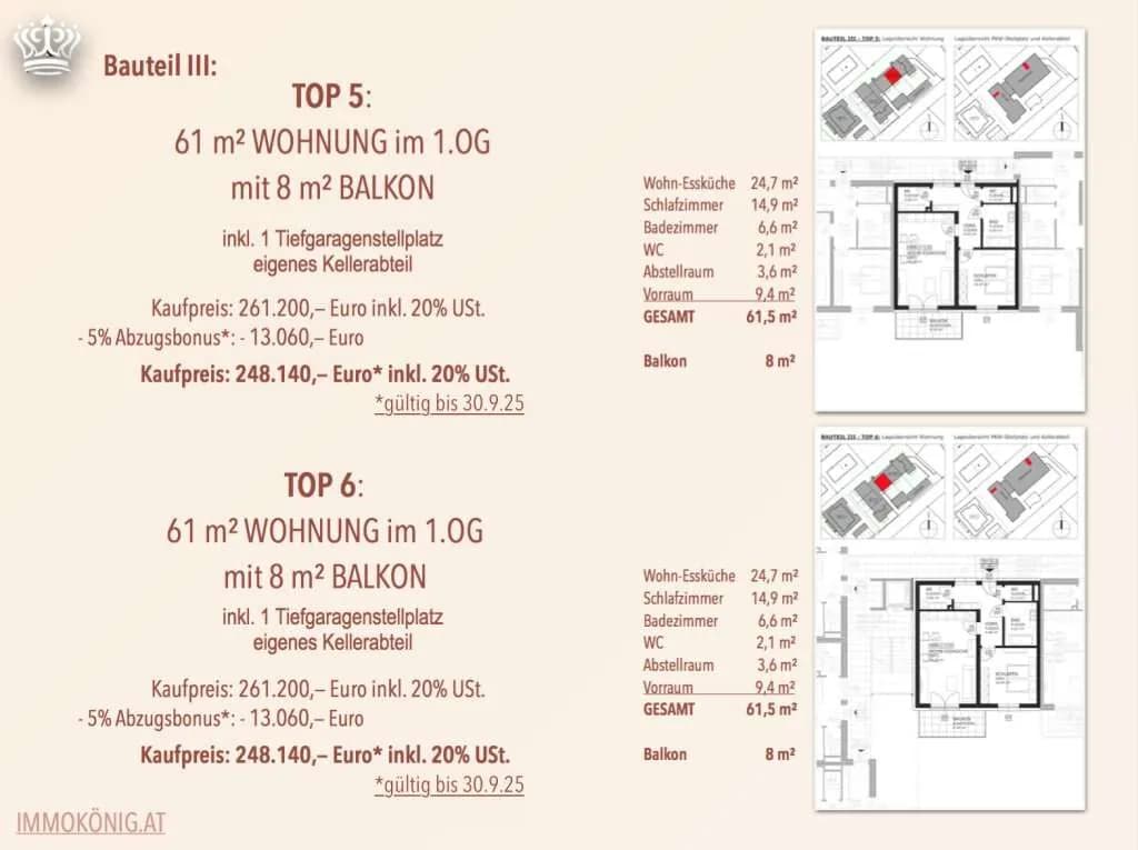 Wohnung kaufen in Amstetten – 61,5 m², € 258.495 – Bild 20 von 24