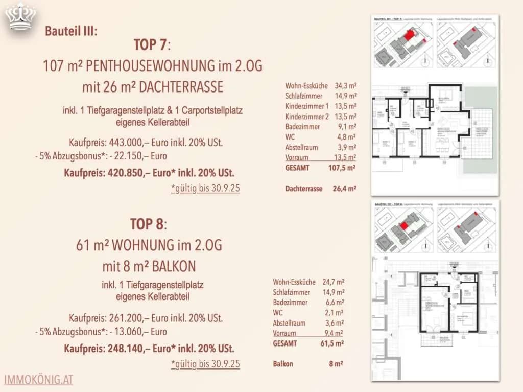 Wohnung kaufen in Amstetten – 61,5 m², € 258.495 – Bild 21 von 24