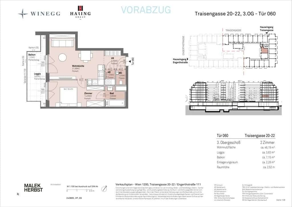 Immobilie kaufen in Wien – 46,19 m², € 301.300 – Bild 14 von 14