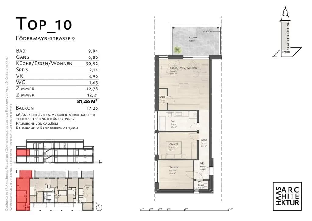 3-Zimmer-Wohnung kaufen in Linz Land – 81,46 m², € 399.154 – Bild 12 von 12