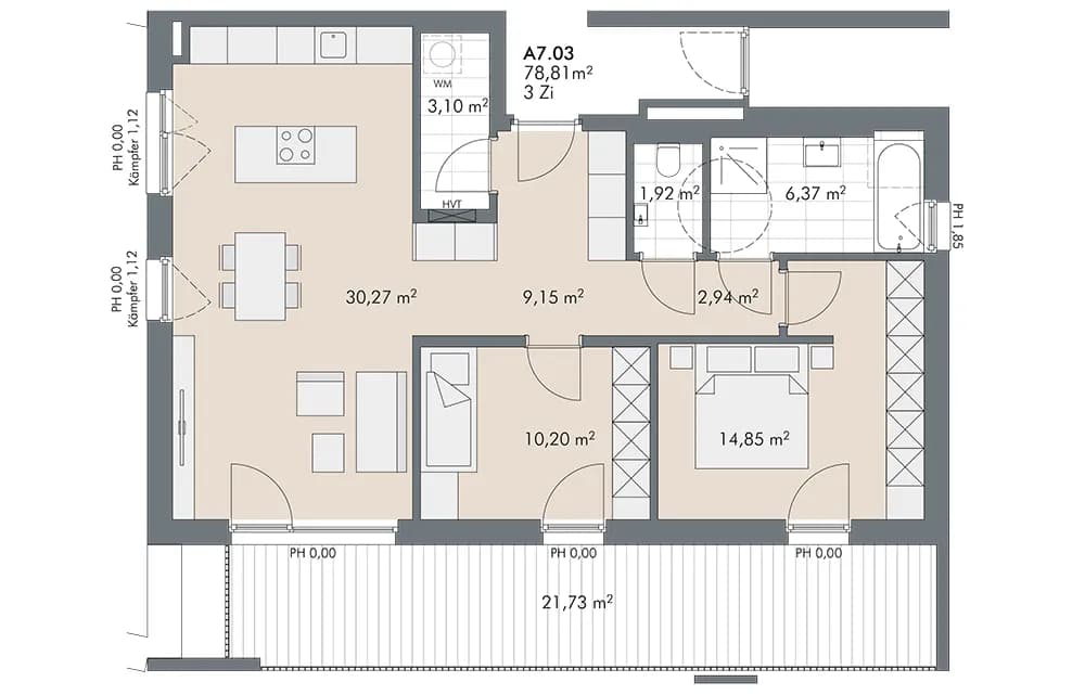 3-Zimmer-Wohnung kaufen in Innsbruck – 78,8 m², € 900.000 – Bild 12 von 12