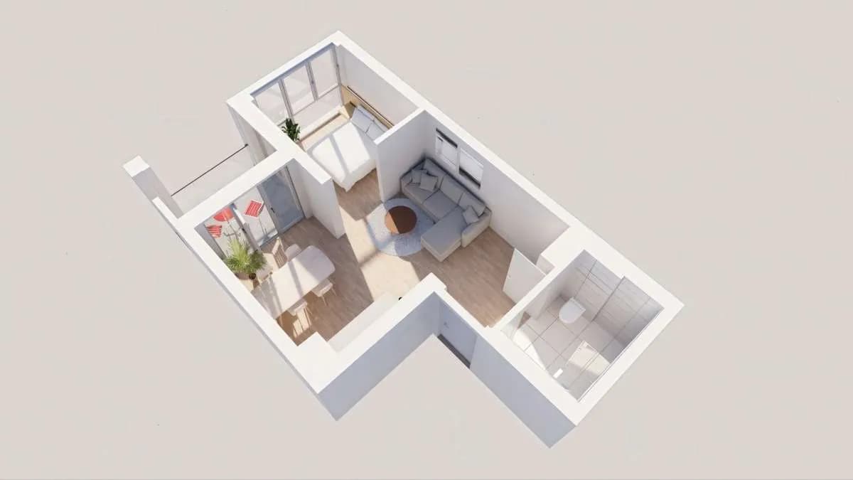 2-Zimmer-Wohnung kaufen in Linz – 35,33 m², € 251.000 – Bild 2 von 7
