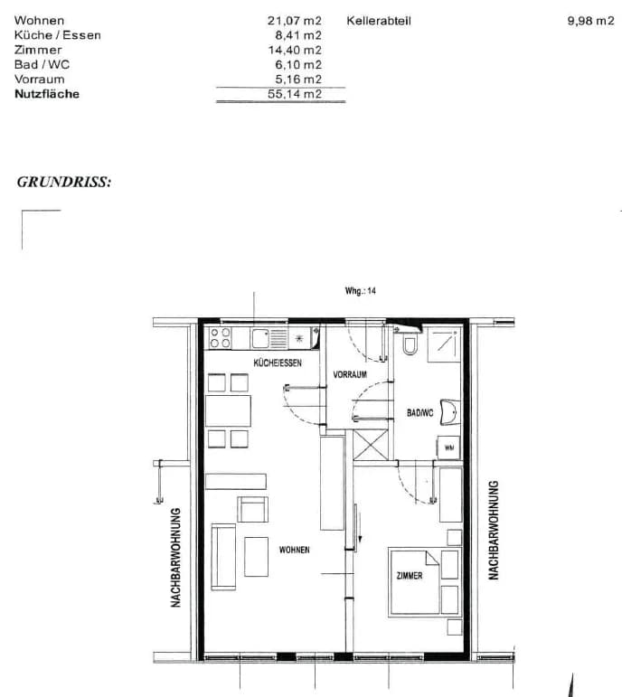 Wohnung mieten in Bruck-Mürzzuschlag – 55,02 m², € 618 – Bild 2 von 3