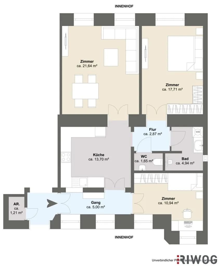 3-Zimmer-Wohnung kaufen in Wien – 79,66 m², € 489.000 – Bild 39 von 40