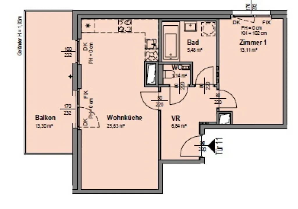2-Zimmer-Wohnung kaufen in Wien – 52,2 m², € 419.200 – Bild 10 von 10