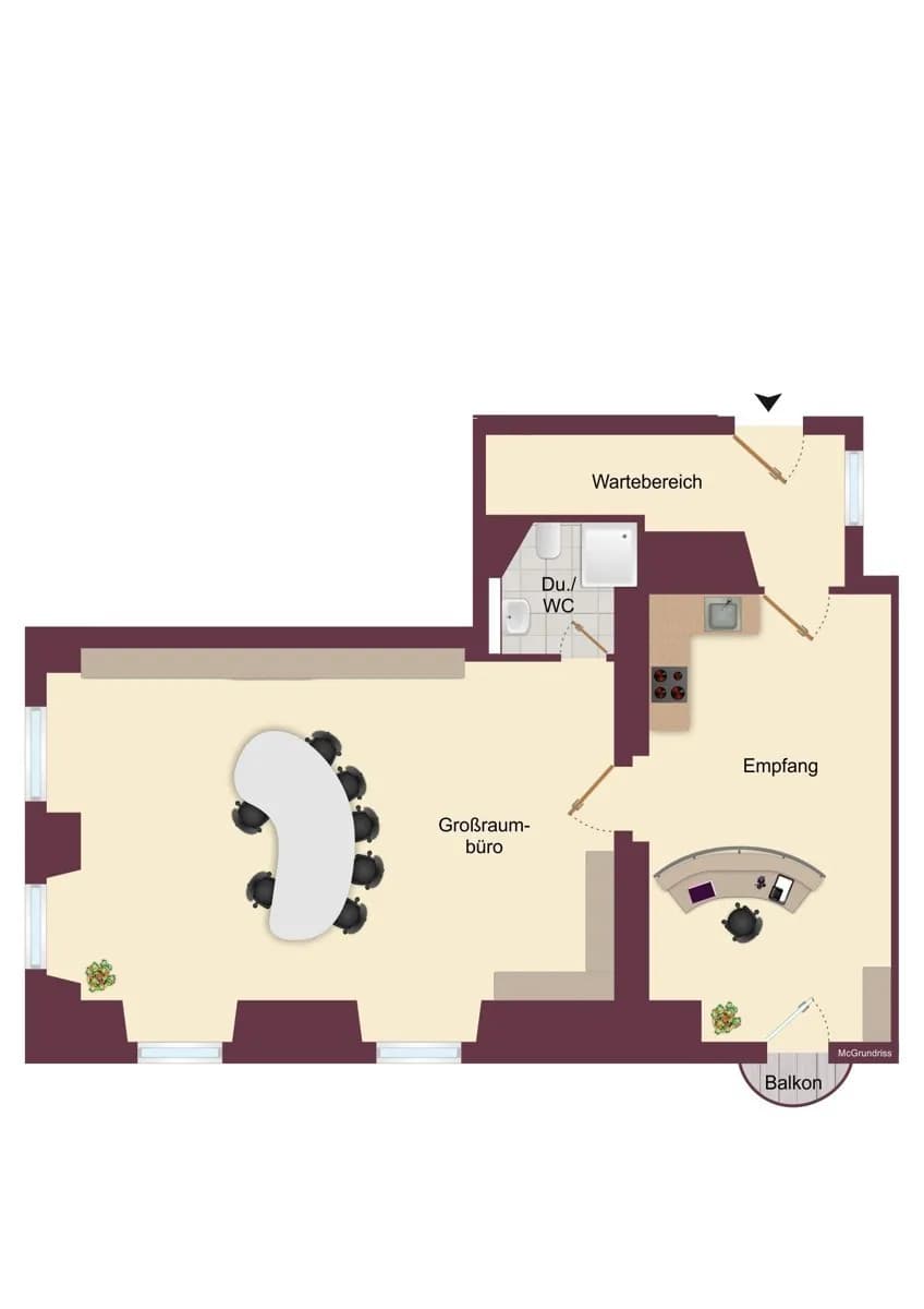 2-Zimmer-Gewerbeimmobilie mieten in Steyr-Land – 59 m², € 833 – Bild 10 von 11