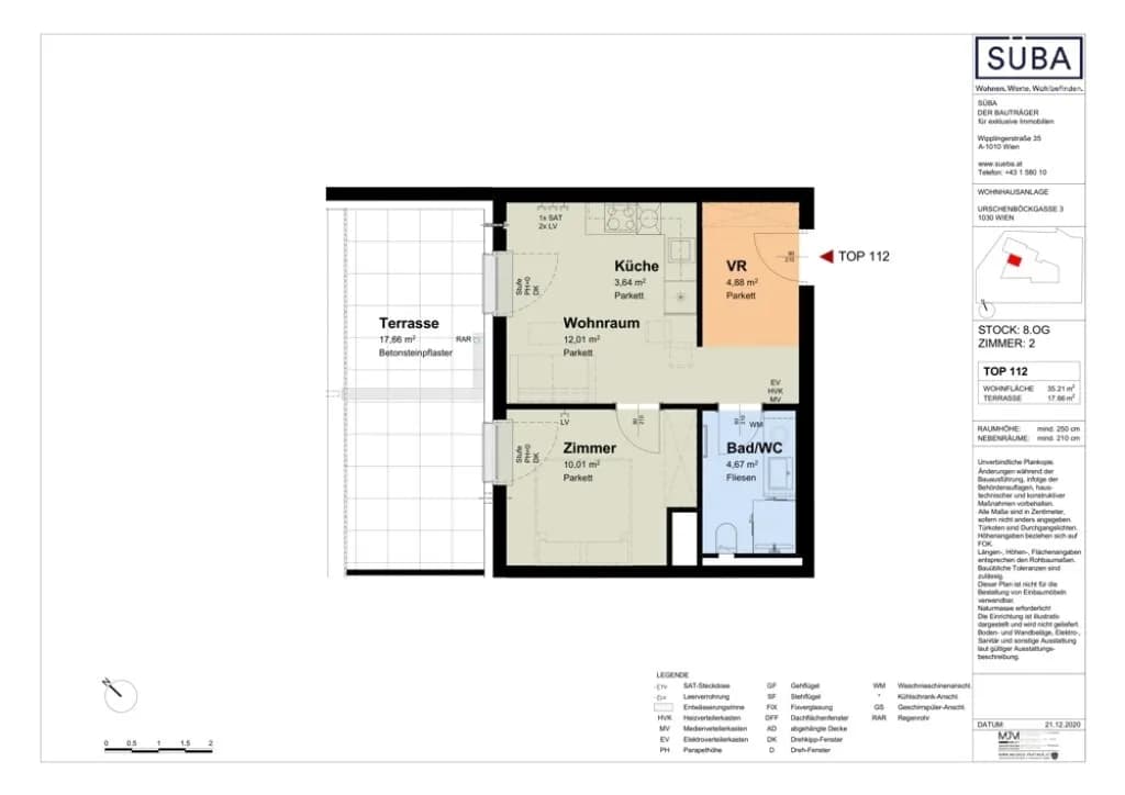 2-Zimmer-Wohnung mieten in Wien – 35,23 m², € 849 – Bild 16 von 16