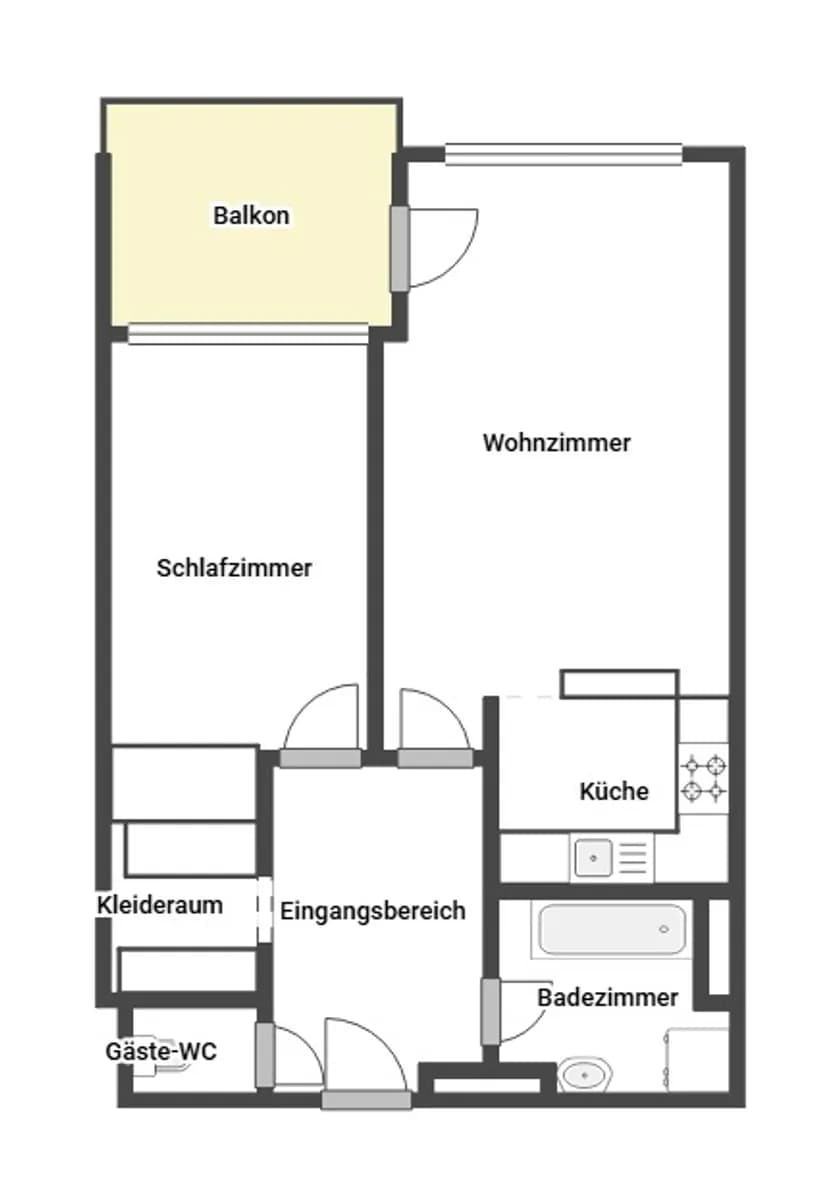 2-Zimmer-Wohnung kaufen in Wien – 58 m², € 349.000 – Bild 9 von 9