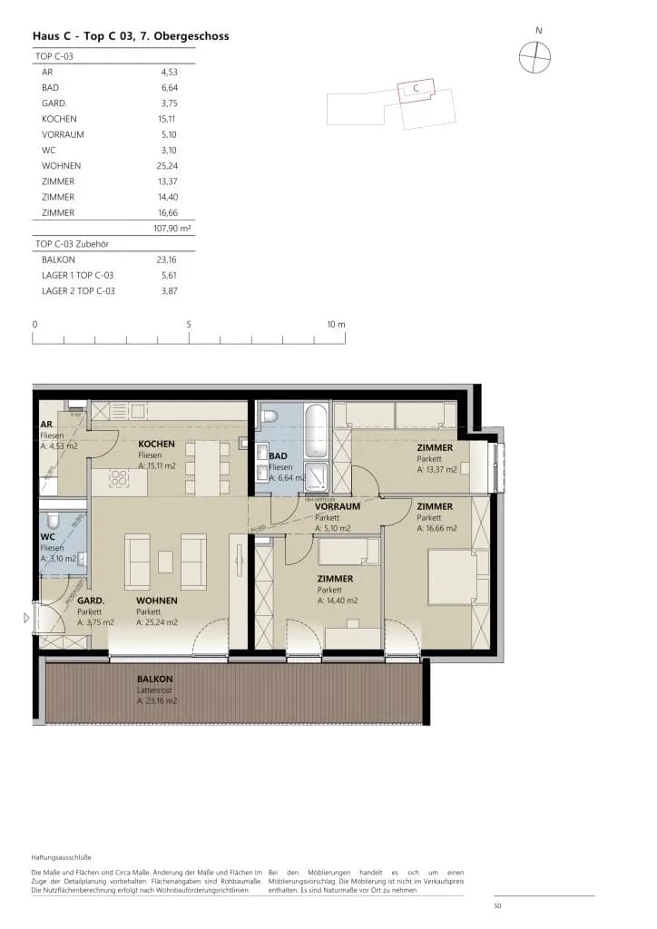 4-Zimmer-Wohnung kaufen in Landeck – 107,75 m², € 818.779 – Bild 2 von 2