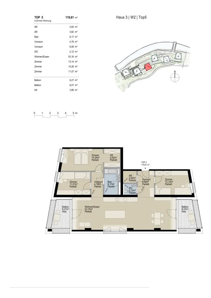4-Zimmer-Wohnung kaufen in Schwaz – 119,61 m², € 776.412 – Bild 4 von 4