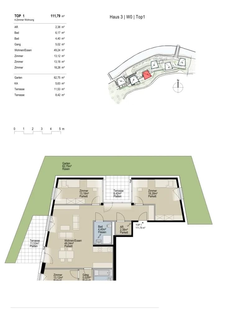 4-Zimmer-Wohnung kaufen in Schwaz – 111,79 m², € 704.743 – Bild 4 von 4
