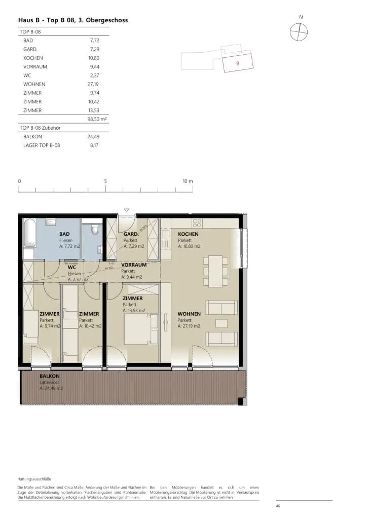 4-Zimmer-Wohnung kaufen in Landeck – 98,5 m², € 693.607 – Bild 2 von 2