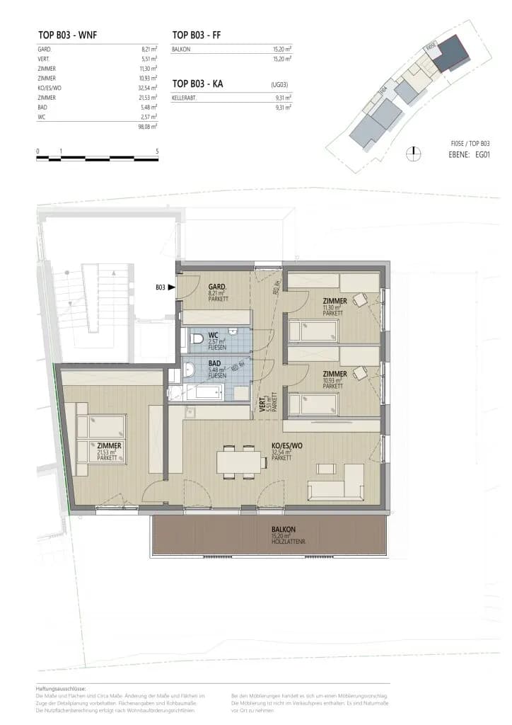 4-Zimmer-Wohnung kaufen in Landeck – 97,35 m², € 676.752 – Bild 2 von 2