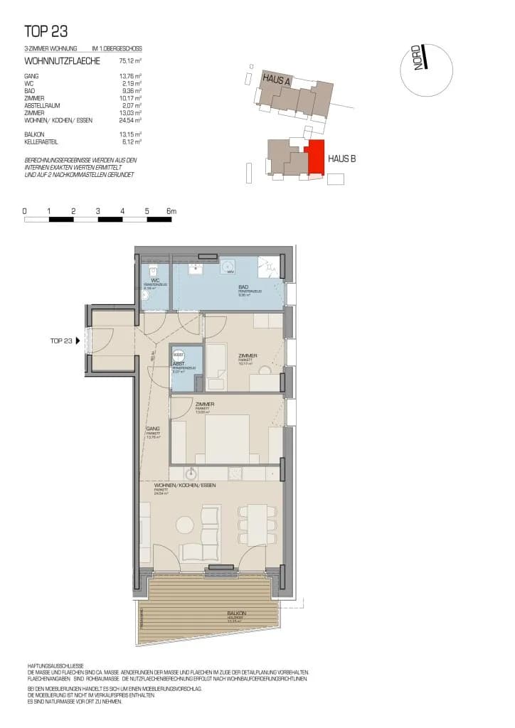 3-Zimmer-Wohnung kaufen in Landeck – 75,08 m², € 381.273 – Bild 2 von 2