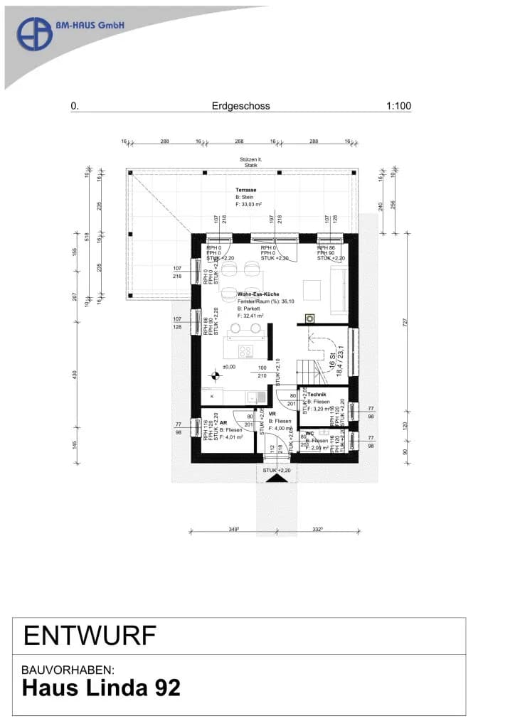 4-Zimmer-Haus kaufen in Klagenfurt – 92 m², € 296.019 – Bild 9 von 38