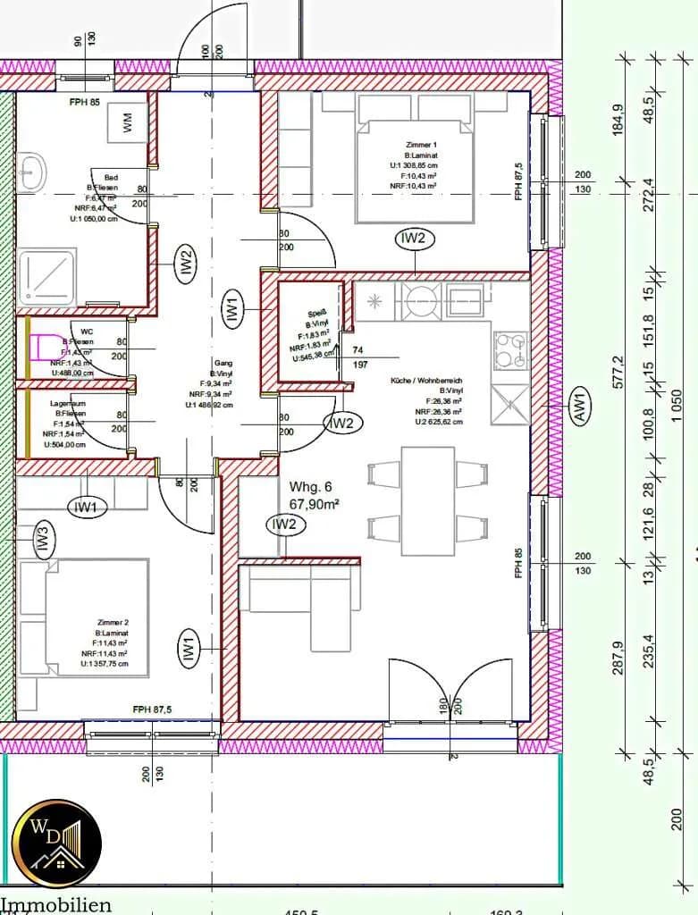 2-Zimmer-Wohnung kaufen in Völkermarkt – 68,3 m², € 334.550 – Bild 10 von 10