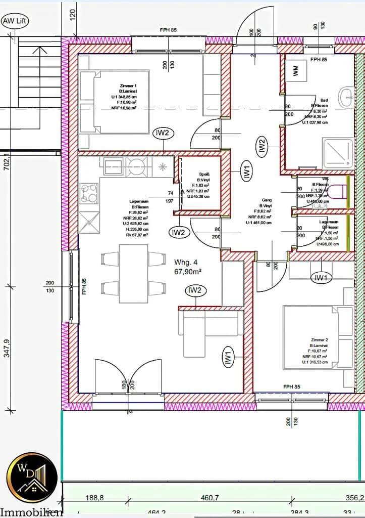 2-Zimmer-Wohnung kaufen in Völkermarkt – 67,38 m², € 329.950 – Bild 10 von 10