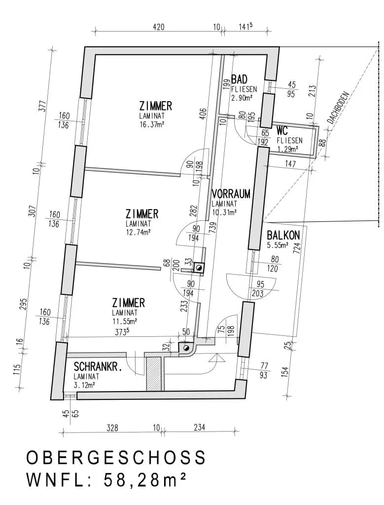 5-Zimmer-Haus kaufen in Mattersburg – 130,54 m², € 149.000 – Bild 25 von 25