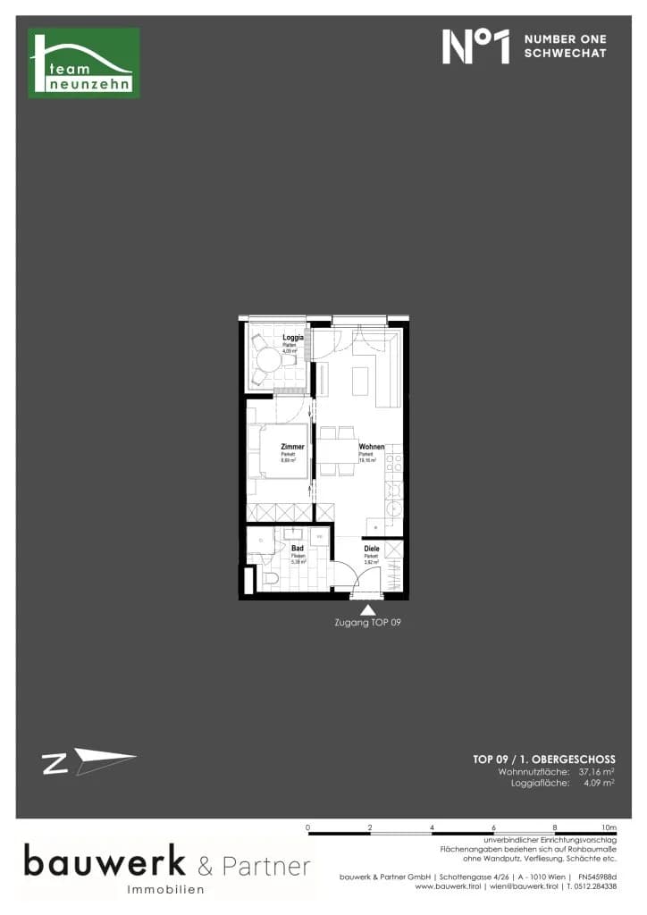 Immobilie kaufen in Bruck an der Leitha – 37,16 m², € 174.500 – Bild 14 von 14