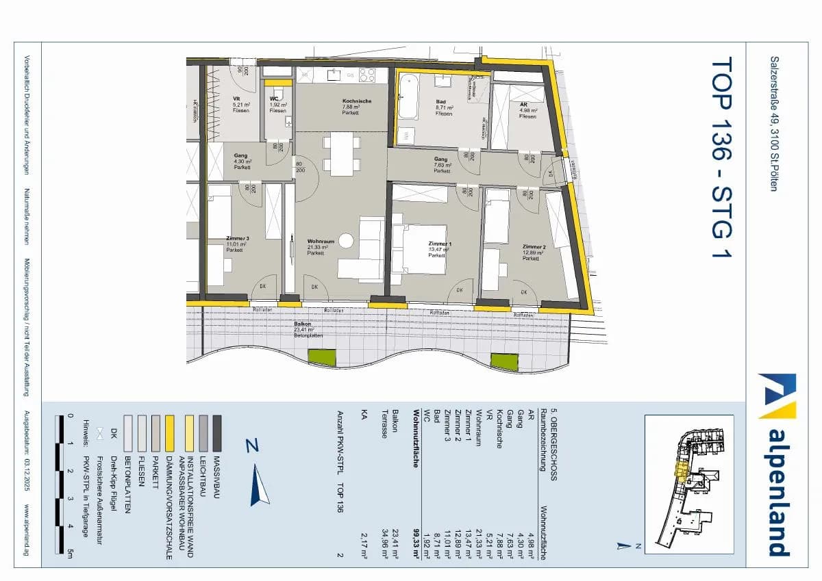 4-Zimmer-Wohnung kaufen in Sankt Pölten – 99,33 m², € 506.656 – Bild 7 von 7