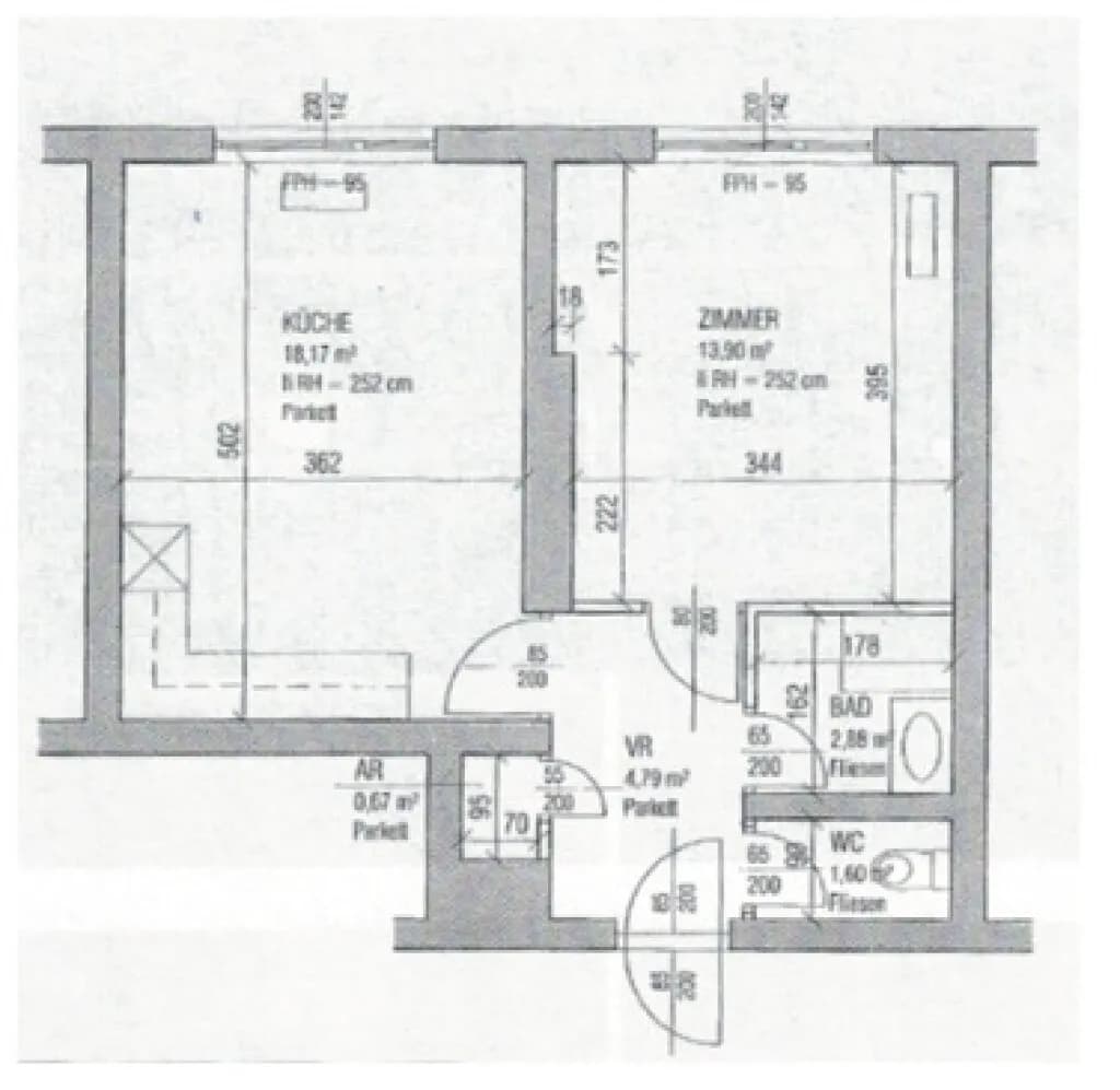 2-Zimmer-Wohnung kaufen in Graz – 42 m², € 119.000 – Bild 6 von 6