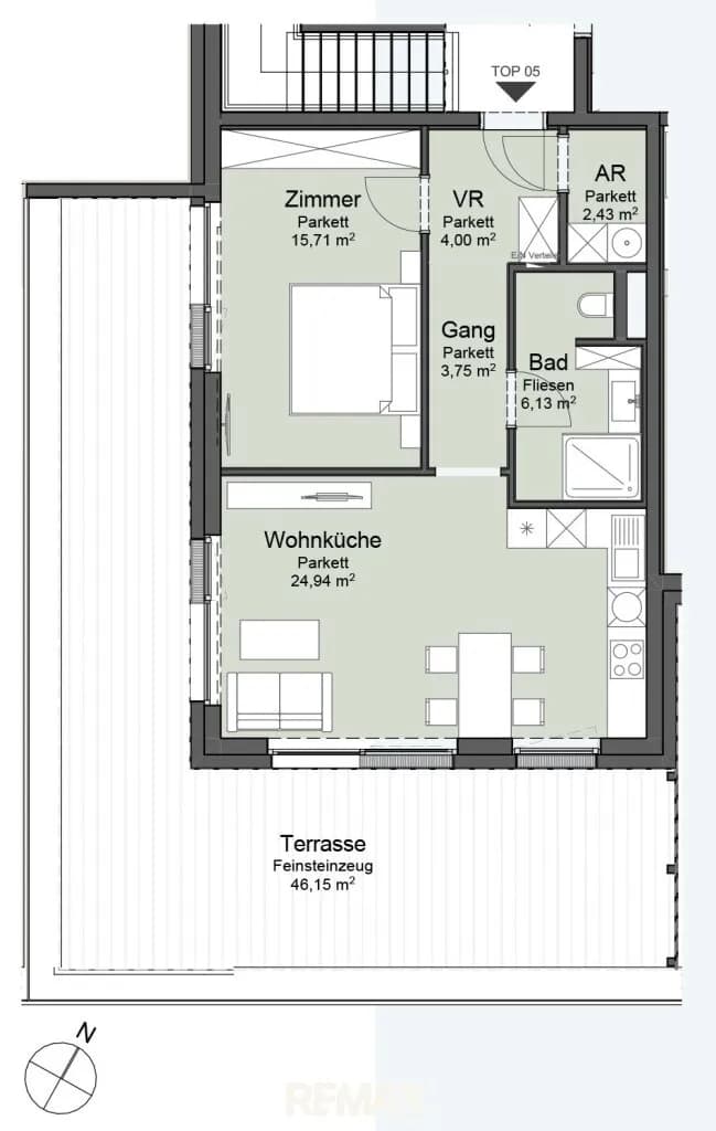 2-Zimmer-Wohnung kaufen in Gmunden – 57 m², € 562.000 – Bild 8 von 9