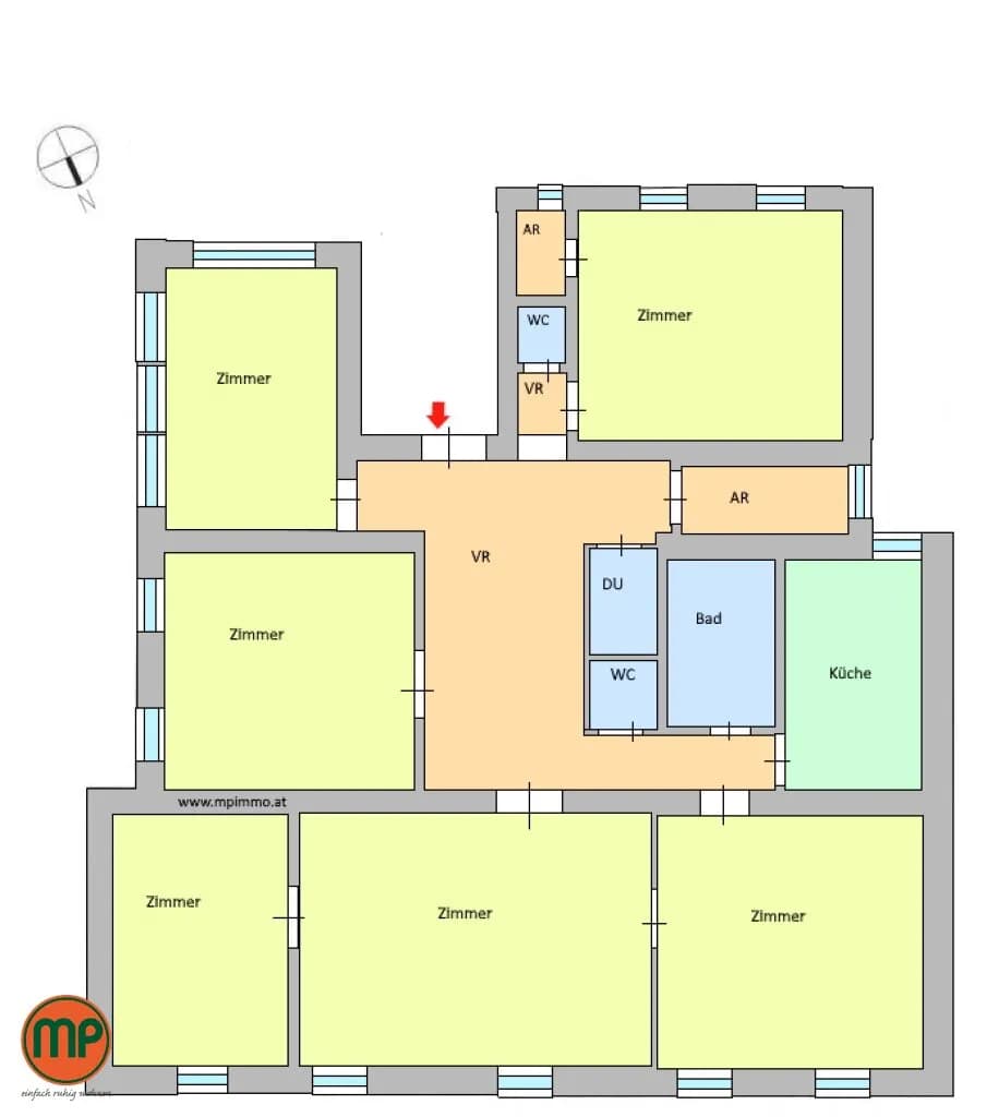 6-Zimmer-Wohnung mieten in Wien – 208 m², € 3.999 – Bild 13 von 18