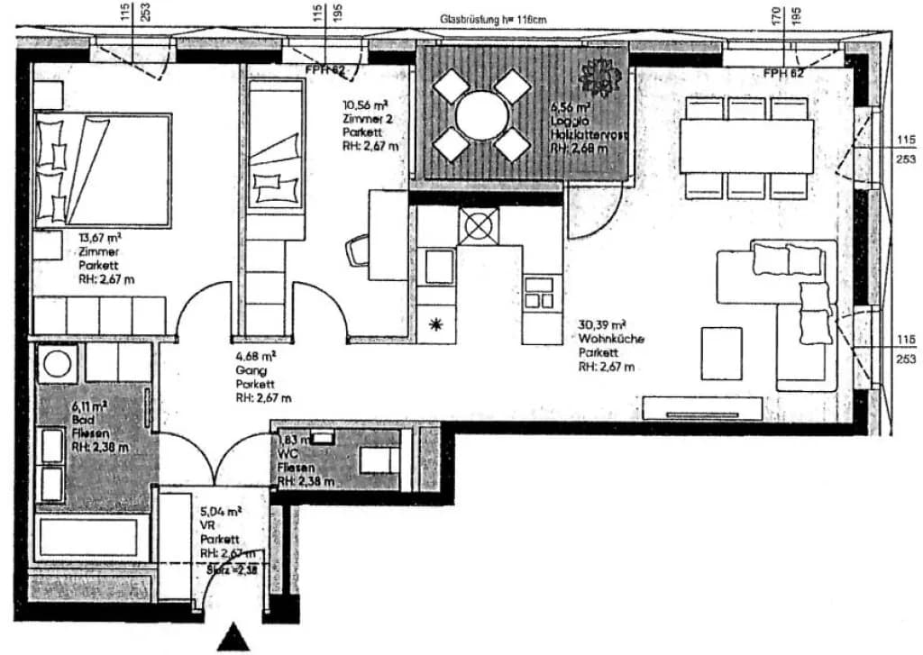 3-Zimmer-Wohnung mieten in Wien – 78,84 m², € 2.000 – Bild 23 von 23