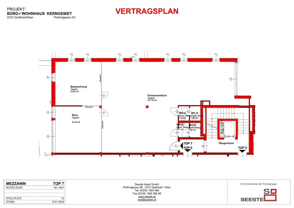 3-Zimmer-Gewerbeimmobilie mieten in Mödling – 161 m², € 9 – Bild 11 von 11