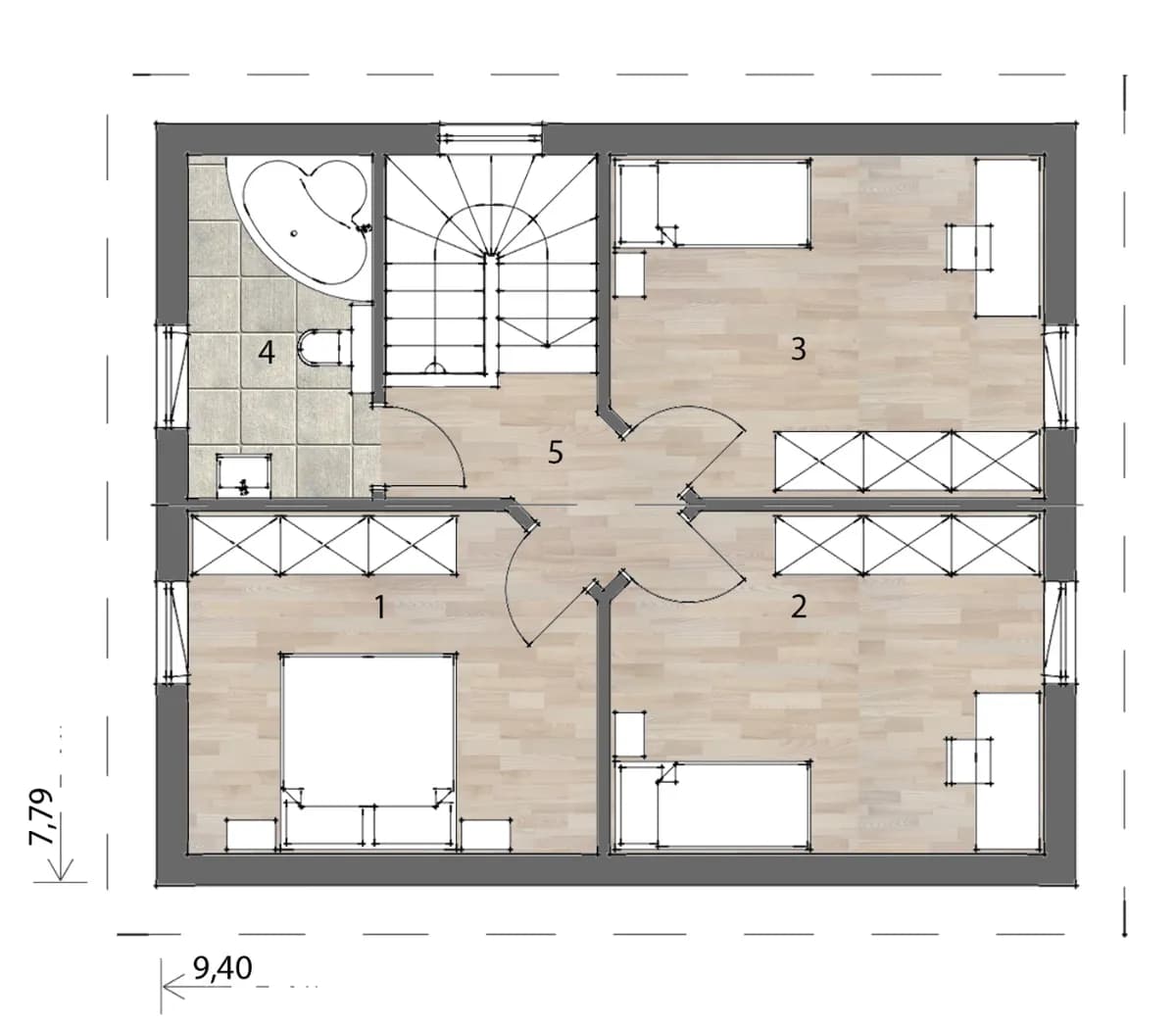 5-Zimmer-Haus kaufen in Leibnitz – 118 m², € 168.300 – Bild 4 von 9