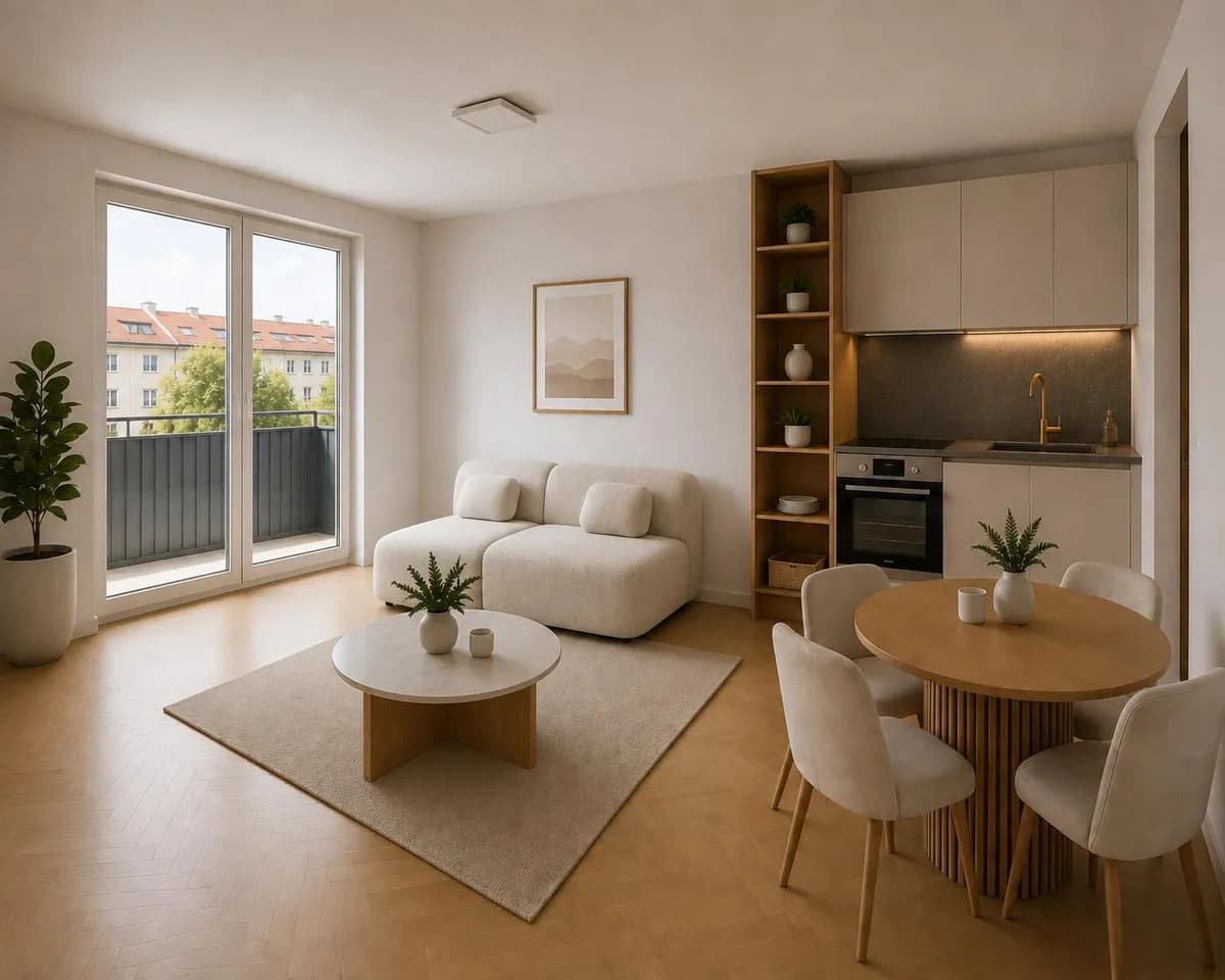 2-Zimmer-Wohnung mieten in Wien – 48 m², € 1.200