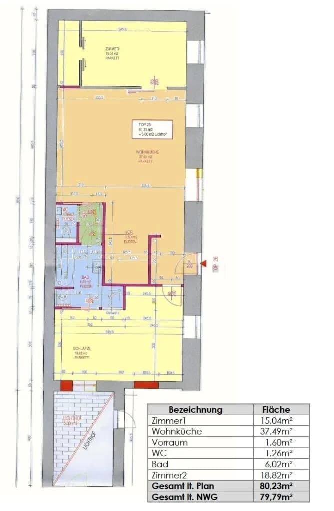 3-Zimmer-Wohnung kaufen in Wien – 80,23 m², € 549.000 – Bild 12 von 12