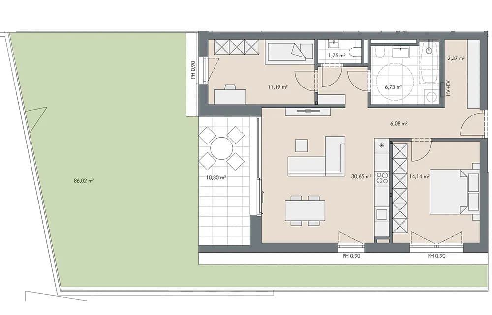 3-Zimmer-Wohnung kaufen in Kitzbühel – 72,9 m², € 590.600 – Bild 10 von 10