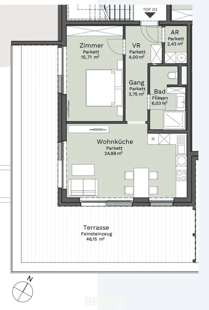 2-Zimmer-Wohnung kaufen in Gmunden – 57 m², € 539.000 – Bild 9 von 9