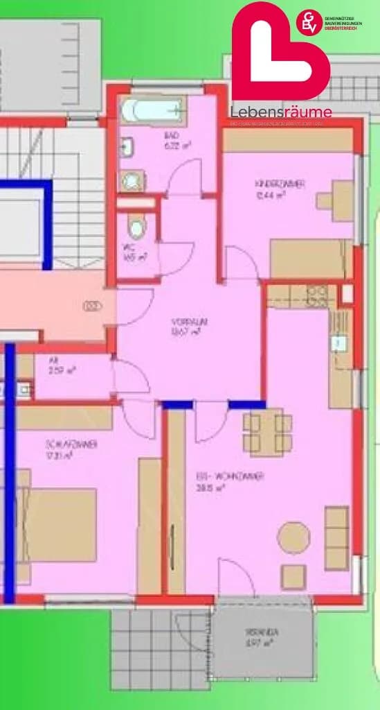 3-Zimmer-Wohnung mieten in Freistadt – 87 m², € 915 – Bild 18 von 18