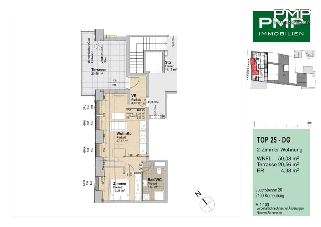 2-Zimmer-Wohnung kaufen in Korneuburg – 50,08 m², € 345.000 – Bild 19 von 19