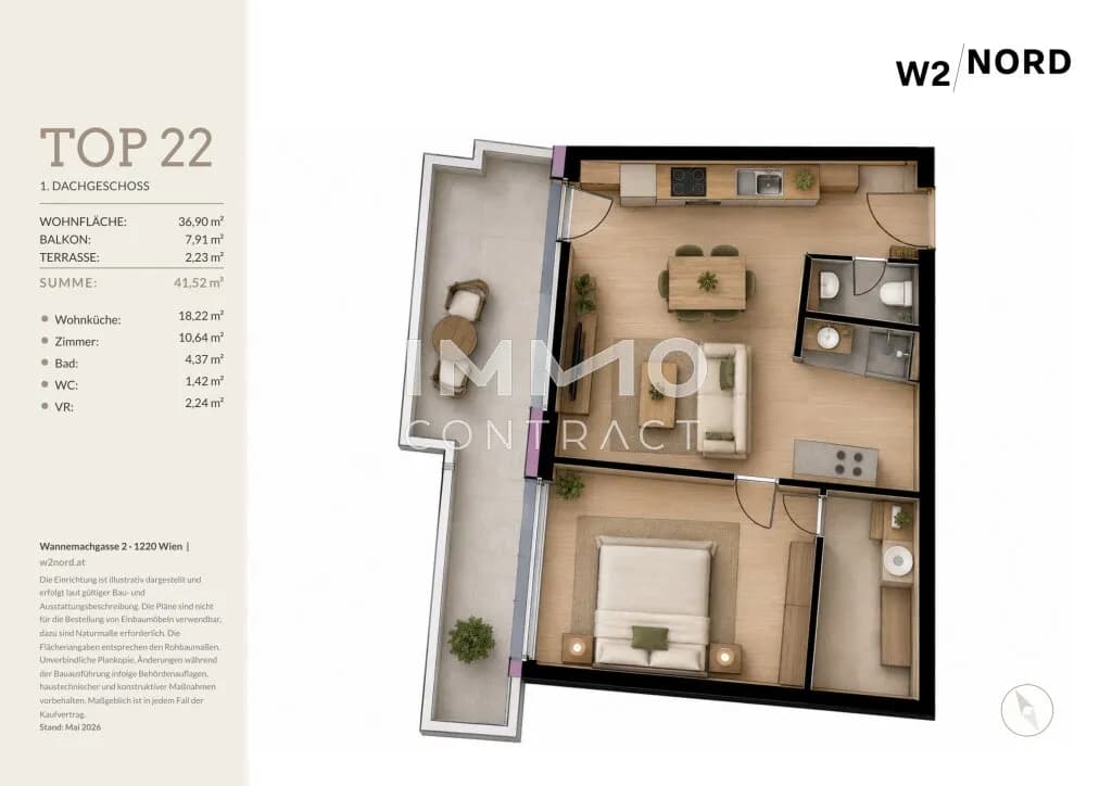Immobilie kaufen in Wien – 36,9 m², € 206.306 – Bild 7 von 7