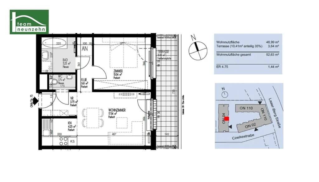 2-Zimmer-Wohnung mieten in Wien – 48,99 m², € 825 – Bild 15 von 15