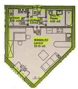 1-Zimmer-Wohnung mieten in Linz Land – 41,1 m², € 525 – Bild 5 von 7