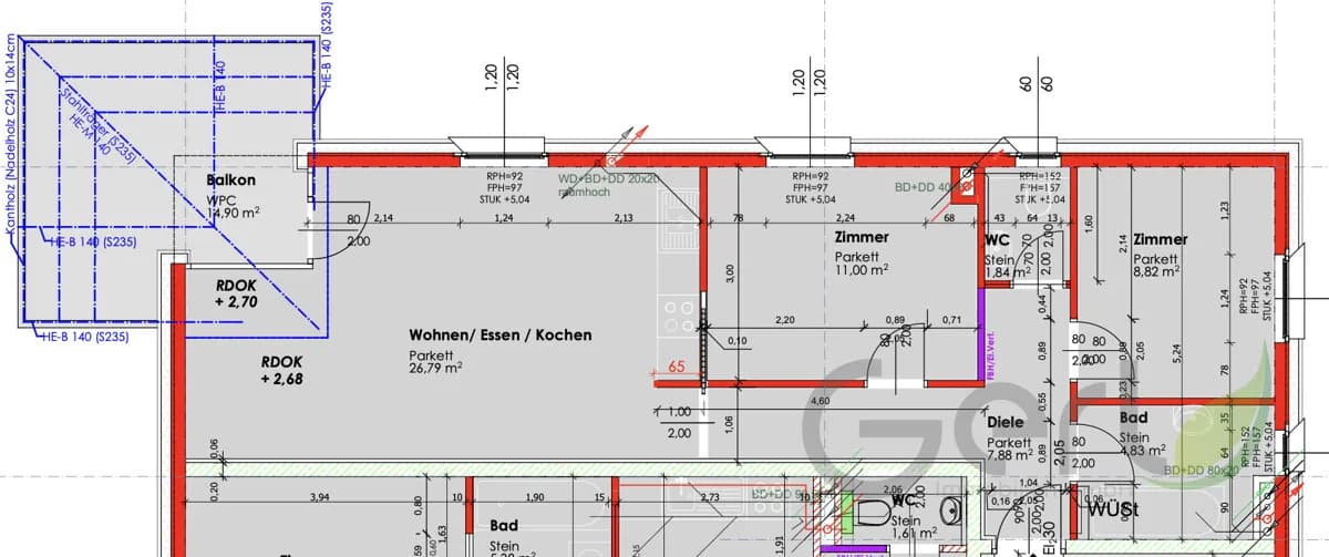 3-Zimmer-Wohnung mieten in Salzburg-Umgebung – 62,38 m², € 1.410 – Bild 15 von 16
