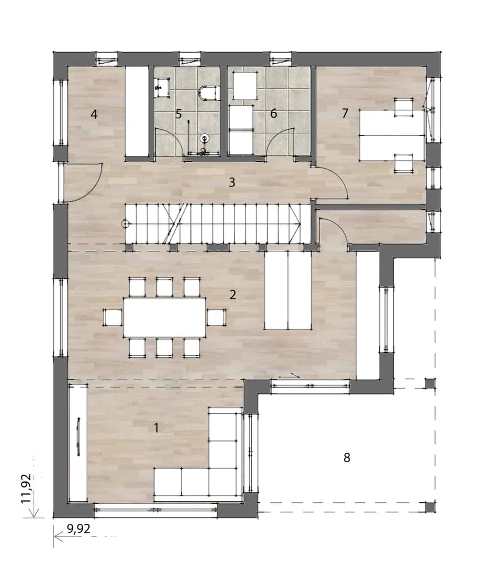 Haus kaufen in Leibnitz – 159 m², € 267.400 – Bild 3 von 9