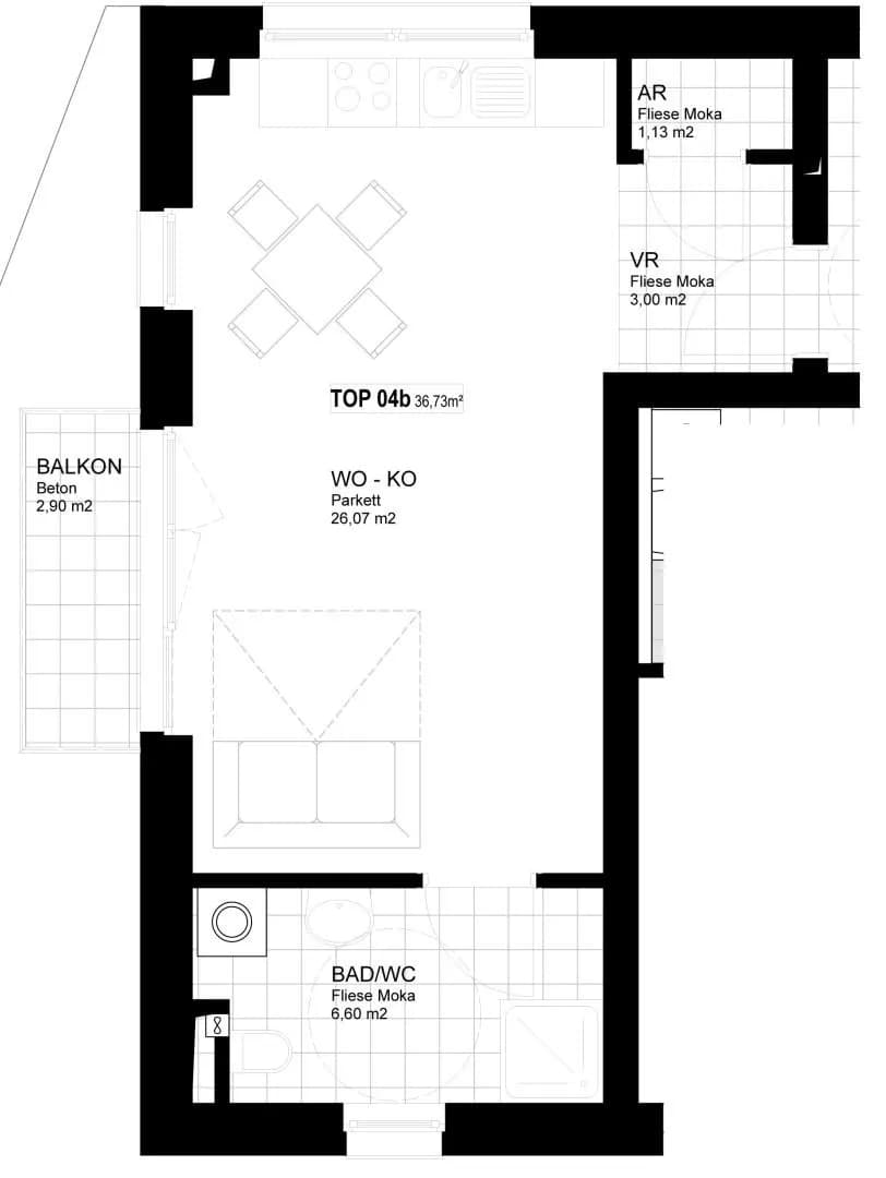 1-Zimmer-Wohnung mieten in Linz – 37 m², € 793 – Bild 11 von 15