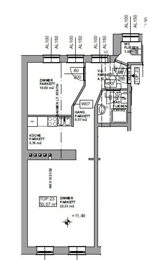 2-Zimmer-Wohnung kaufen in Wien – 53,57 m², € 220.000 – Bild 5 von 6