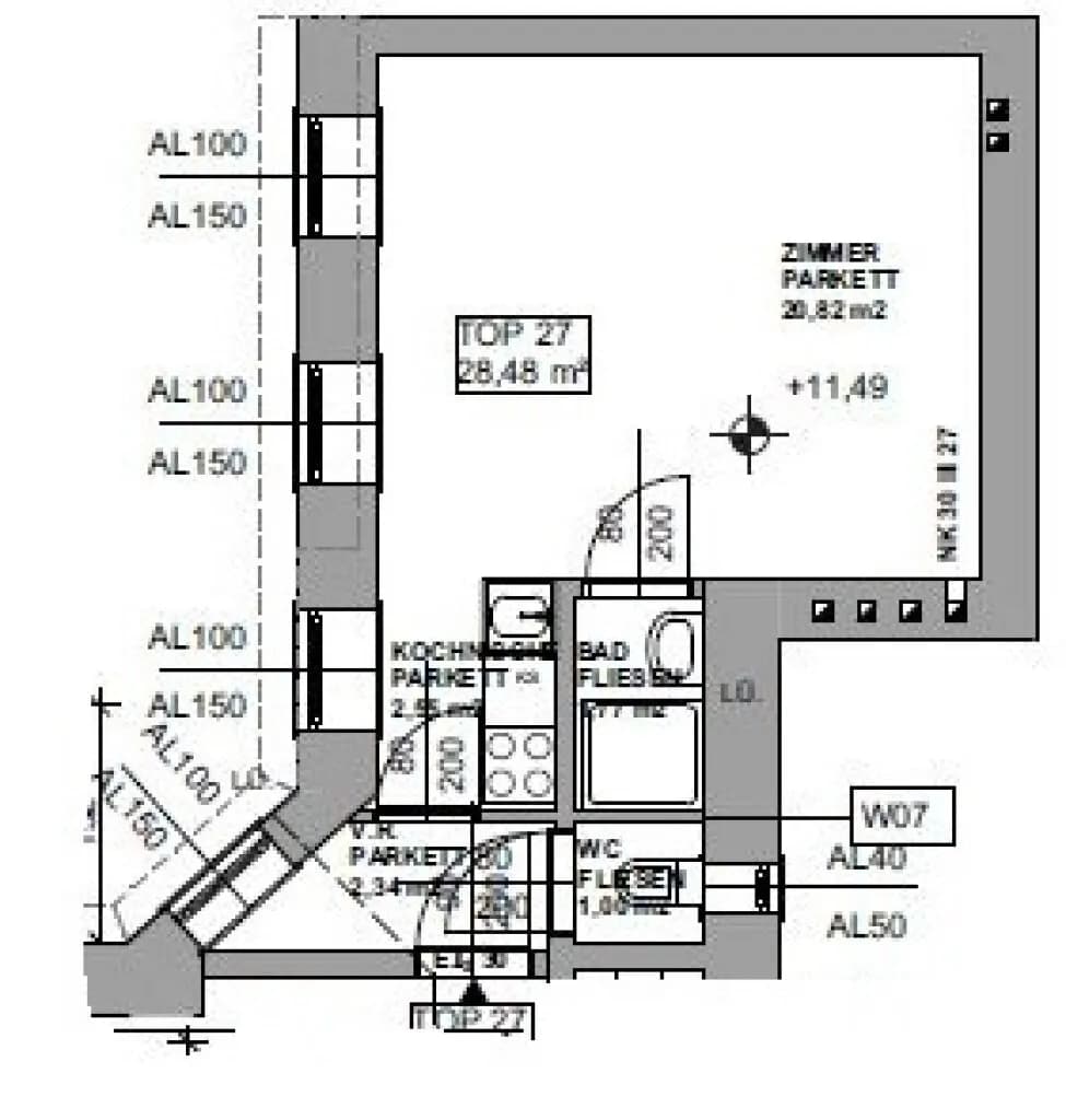 1-Zimmer-Wohnung kaufen in Wien – 29,33 m², € 125.000 – Bild 5 von 6