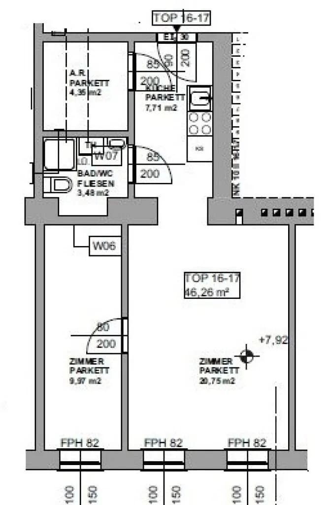 2-Zimmer-Wohnung kaufen in Wien – 46,26 m², € 220.000 – Bild 7 von 8